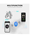 D60 2X Motosiklet Kask Kulaklığı Bluetooth Intercom Rgb Işıklı 2 Intercom Bağlantılı