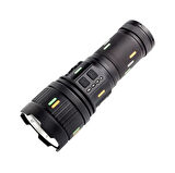 F-3001 Alüminyum Tg Led Güç Göstergeli Type-C Şarjlı El Feneri 100 W