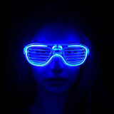 Led Işıklı Parti Gözlüğü - Neon Glow Şerit Gözlük 3 Modlu