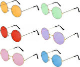 Renkli Lennon İmaj Gözlükleri 6 Renk 6 Adet