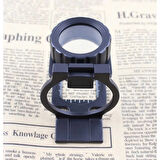 Tekstilciler Için Kumaş Kontrolü Büyüteç,Katlanan, Metal 15X Büyütme