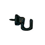 Vidalı Kanca, Askı Küçük - 15X18Mm, Siyah - 1 Adet