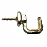 Vidalı Kanca, Askı Büyük - 15X23Mm, Sarı - 100 Adet