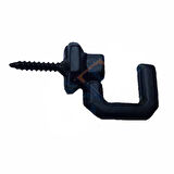 Vidalı Kanca, Askı Büyük - 15X23Mm, Siyah - 1 Adet