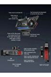 Bt57 Motosiklet Kask Kulaklık Intercom Işıklı Motorsiklet Interkom