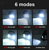 P-880A Solar Powerbanklı Şarjlı Taşınabilir Güçlü Fener