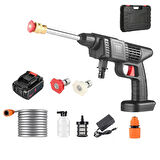 48V Şarjlı Çift Bataryalı Taşınabilir Basınçlı Oto Yıkama Bahçe Sulama Sı