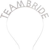 Gümüş Kaplama Kristal Taşlı Team Bride Taç 16X17 Cm