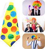 Palyaço Kravatı Lastikli Geniş Kesim 17X37 Cm