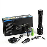 Alüminyum Şarjlı Zoom'Lu El Feneri F6055