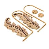 NİSH PERDE Fon Perde Toplayıcı Renso Bir Adet Gold Renk 