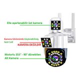 YS-1010 ÇİFT KAMERALI Wifi Kablosuz ip Ev, Ofis, Fabrika , şirket Güvenliği akıllı Güvenlik Kamerası