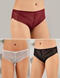 6 lı Paket Şahinler Bayan Lez Dantelli Bikini Külot B3086