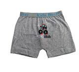 6 lı Paket Sedef Yıldız Erkek Çocuk Likralı Boxer