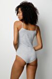 Özlem Kadın İp Askılı Çıtçıtlı Body 303