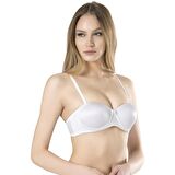 Fabony Kadın Basic Dolu Cup Dolgulu Destekli Straplez Sütyen 3010