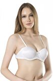 Fabony Kadın Basic Sırtı Şeffaf Dolu Cup Destekli Sütyen 3020