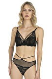 Fabony Kadın Dantelli İpli Sütyen Külot Takımı 4230