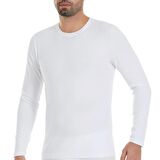 3 Adet Yıldız Erkek Likralı Uzun Kollu T-Shirt Fanila Beyaz 85