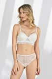 Fabony Kadın Dantelli Bralet Desteksiz Sütyen Külot Takımı 4211