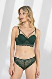 Fabony Kadın Dantelli Bralet Desteksiz Sütyen Külot Takımı 4211