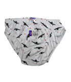 12 Adet Sedef Yıldız Erkek Çocuk Desenli Külot Slip Pamuklu