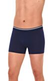 6 Adet Yıldız Erkek Likralı Formen Boxer Short Lacivert 368