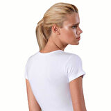 6 Adet Şahinler Kadın Likralı Kısa Kol Bisiklet Yaka Atlet B228