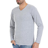 3 Adet Yıldız Erkek Likralı Uzun Kollu T-Shirt Fanila Gri 352