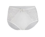 6 Adet Yıldız Kadın Likralı Dantelli Yüksek Bel Külot Ekru 3832