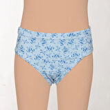 12 Adet Sedef Yıldız Kız Çocuk Renkli Desenli Pastel Külot 1041 