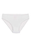 6 Adet Yıldız Bayan Modal Dantelli Bikini Külot Beyaz 3900