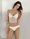 Şahinler 12800 Kadın Dantel Desteksiz Büstiyer Sütyen Külot Takım 
