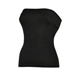 3 Adet Yıldız Kadın Likralı Straplez Atlet Siyah 2181