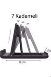 Taşınabilir Katlanabilir Masaüstü Telefon Ve Tablet Tutucu Stand 7 Kademeli