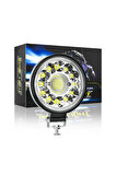 2 Adet 33LED 12-24 Volt Yuvarlak Spot Far Oto Çalışma Lambası ATV Kamyon Tır Traktör Offroad