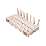 Barış Dizayn Doğal ahşap Mini İnce Takılık Yüzüklük bölmesiz Dekoratif makyaj organizer kalemlik
