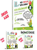 8.sınıf fen bilimleri soru bankası ve ilk-ikinci doz branş sarmal denemeleri 3'lü set 2025 lgs-sinan kuzucu