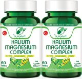 Kalıum Magnesıum Complex 60 Tablet Potasyum Magnezyum Sitrat Malat Bisglisinat Kompleks. 2X60 Tablet