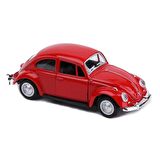 Kırmızı Metal Beetle Nostaljik Vosvos Açılır Kapılı 12 Cm Çek Bırak Diecast Araba Dekor