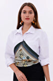 Zarif Yasemin Model Fular Bandana Şal Estascarf 70x70 Cm