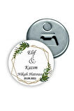 Kişiye Özel Açacaklı Düğün Magnet - Nişan Magnet - Söz Magnet ( 24 Adet )