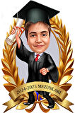 Kişiye Özel Mezuniyet Biblosu - Karikatür Mezuniyet Biblosu - Öğrenci Biblosu