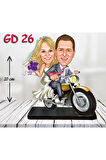 Kişiye Özel Ahşap Biblo - Gelin Damat Biblo 7 ( 3D Biblo )