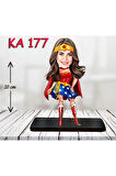 Kişiye Özel Ahşap Biblo - Kahraman Kadın Karikatür Biblo 13