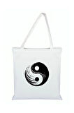 Ying Yang Baskılı Çanta - Sembollü Çanta