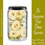 Elma Kurusu Yeşil Ekşi Elma Bi Kavanoz 660 cc. Cam Kavanozda Saf Katkısız Kuru Elma Dried Apples