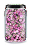 Tomurcuk Pembe Gül Kurusu Isparta Gülü Bi Kavanoz 660 cc. Cam Kavanozda Tomurcuk Gül Dried Rose Bud