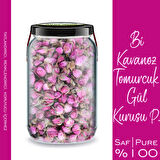 Tomurcuk Pembe Gül Kurusu Isparta Gülü Bi Kavanoz 660 cc. Cam Kavanozda Tomurcuk Gül Dried Rose Bud