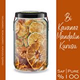 3'lü Bi Kavanoz Narenciye Kurusu Seti Portakal Kurusu + Mandalin Kurusu + Limon Kurusu Cam Kavanozda